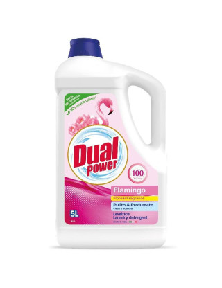 Dual Power Гель для прання 5000 мл на 100 прань Flamingo Dual Power Гель для прання 5000 мл на 100 прань Flamingo