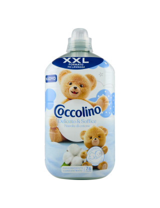 COCCOLINO КОНЦЕНТРОВАНИЙ ПОМ'ЯКШУВАЧ ДЛЯ ПРАННЯ 1750 ML. 76 ПРАНЬ DELICATO E SOFFICE