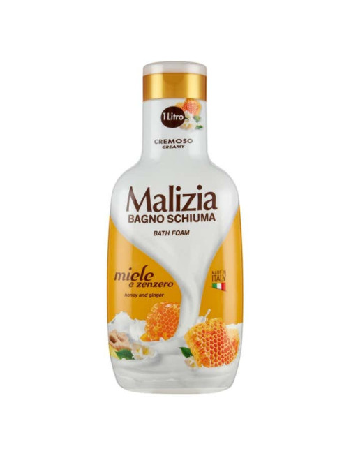 Malizia Гель-піна для душу та ванни 1000 мл Miele e Zenzero