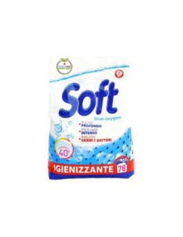 Soft Пральний порошок 3900 г на 78 прань Igienizzante Універсальний з активним киснем Soft Пральний порошок 3900 г на 78 прань Igienizzante Універсальний з активним киснем