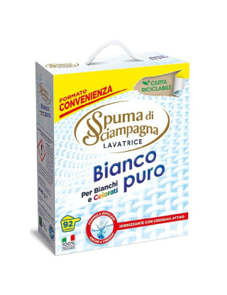 Spuma di Sciampagna Пральний порошок 4140 г на 92 прання Bianco Puro з активним киснем для білих та кольорових речей Spuma di Sciampagna Пральний порошок 4140 г на 92 прання Bianco Puro з активним киснем для білих та кольорових речей