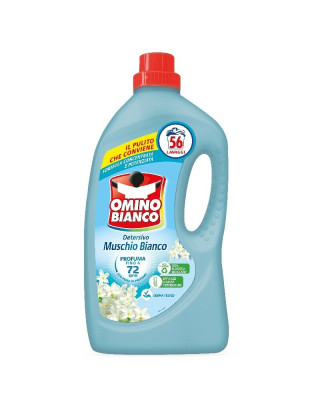 Omino Bianco Гель для прання 2240 мл на 56 прань Muschio Bianco Універсальний Omino Bianco Гель для прання 2240 мл на 56 прань Muschio Bianco Універсальний