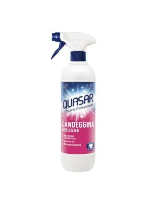 Quasar Спрей-піна 580 мл Candeggina Mousse Універсальний знежирювач із відбілювальним ефектом Quasar Спрей-піна 580 мл Candeggina Mousse Універсальний знежирювач із відбілювальним ефектом
