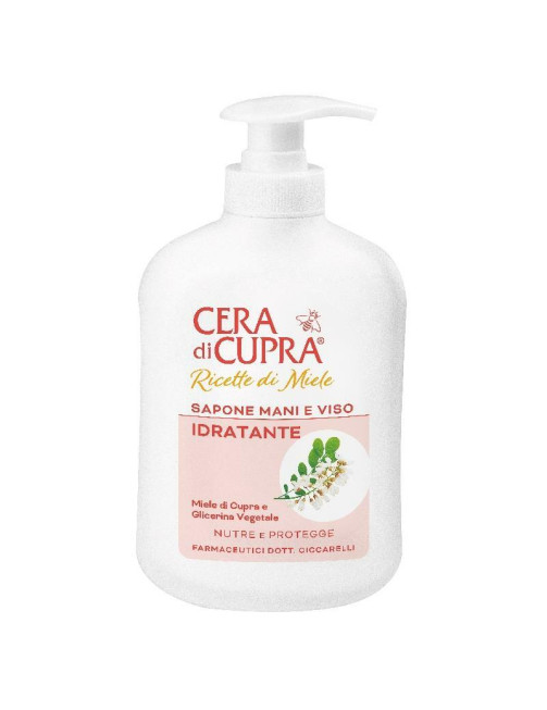 Cera di Cupra Рідке мило з дозатором 200 мл Ricette di Miele Sapone Mani e Viso Idratante