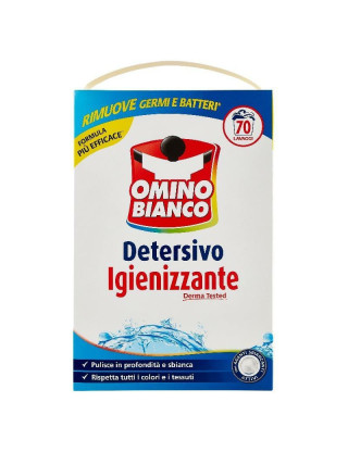 Omino Bianco Пральний порошок 3850 г на 70 прань Detersivo Igienizzante Універсальний дезінфікуючий Omino Bianco Пральний порошок 3850 г на 70 прань Detersivo Igienizzante Універсальний дезінфікуючий