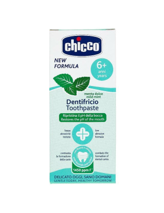 CHICCO ДИТЯЧА ЗУБНА ПАСТА 6+ MENTA DOLCE 50МЛ CHICCO ДИТЯЧА ЗУБНА ПАСТА 6+ MENTA DOLCE 50МЛ
