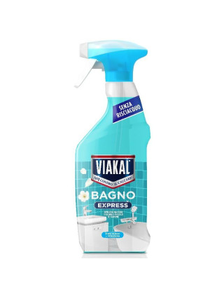 Viakal Спрей 470 мл Bagno Express Ароматизований Fiore Bianco di Primavera для видалення вапняного нальоту та накипу Viakal Спрей 470 мл Bagno Express Ароматизований Fiore Bianco di Primavera для видалення вапняного нальоту та накипу