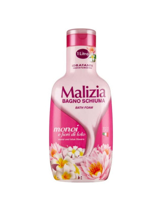 Malizia Гель-піна для душу та ванни 1000 мл Monoi e Fiori di Loto Malizia Гель-піна для душу та ванни 1000 мл Monoi e Fiori di Loto