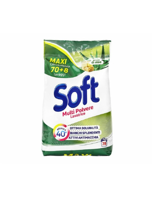 Soft Пральний порошок 3900 г на 78 прань Linfa di Aloe Універсальний з активним киснем Soft Пральний порошок 3900 г на 78 прань Linfa di Aloe Універсальний з активним киснем