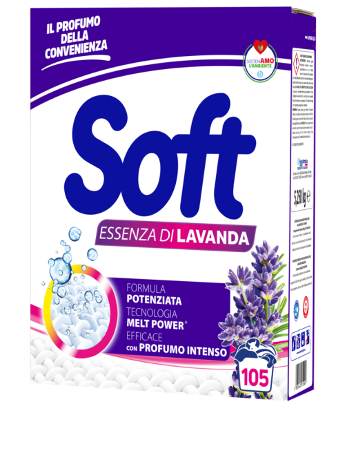 Soft Пральний порошок 5250 г на 105 прань Lavanda з активним киснем