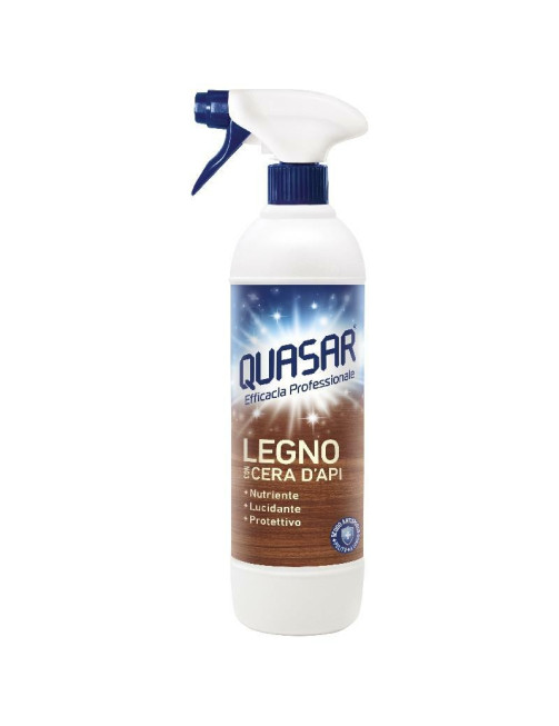 Quasar Спрей 580 мл Legno con cera d'api для догляду за дерев'яними поверхнями