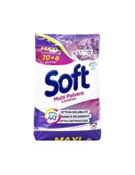 Soft Пральний порошок 3900 г на 78 прань Lavanda Intensa Універсальний з активним киснем Soft Пральний порошок 3900 г на 78 прань Lavanda Intensa Універсальний з активним киснем