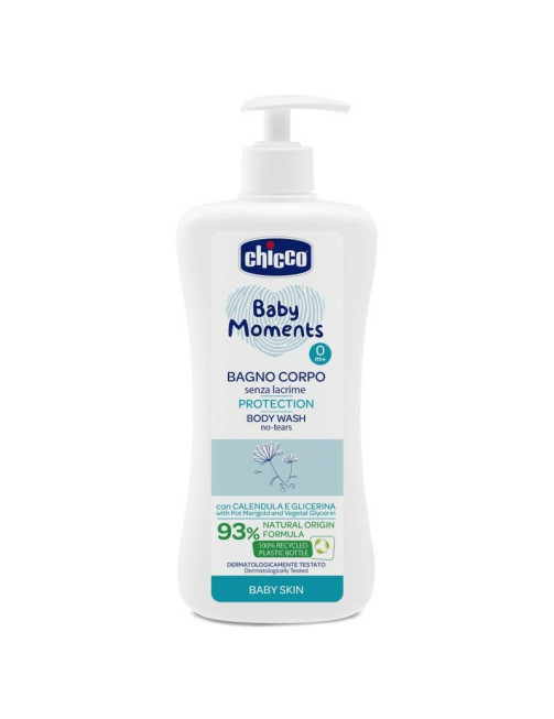 Chicco Гель для купання дитячий 500 мл Protection з екстрактом календули та гліцерином Chicco Гель для купання дитячий 500 мл Protection з екстрактом календули та гліцерином