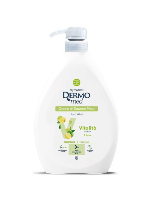 DermoMed Рідке крем-мило з дозатором 1000 мл. Vitality Lime