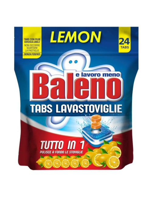 Baleno Таблетки для посудомийних машин 24 шт. Lemon