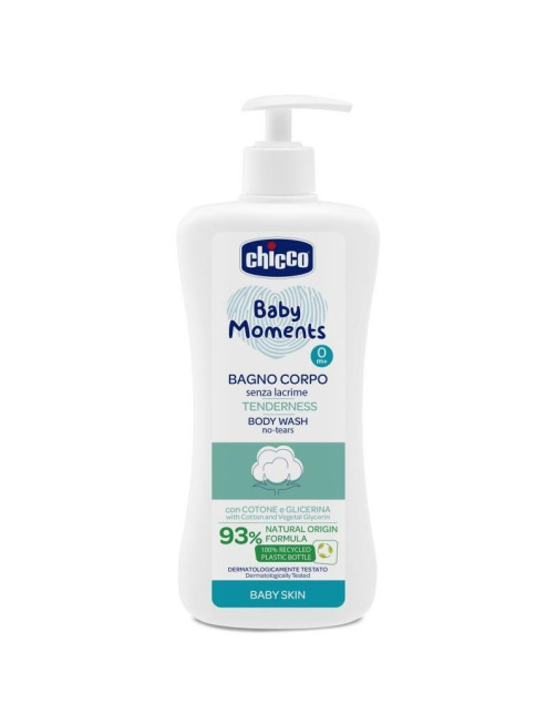Chicco Гель для купання дитячий 500 мл Tenderness з екстрактом бавовни та рослинним гліцерином Chicco Гель для купання дитячий 500 мл Tenderness з екстрактом бавовни та рослинним гліцерином