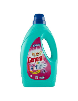 General Гель для прання 1440 мл на 32 прання Color 5in1 для кольорових речей General Гель для прання 1440 мл на 32 прання Color 5in1 для кольорових речей