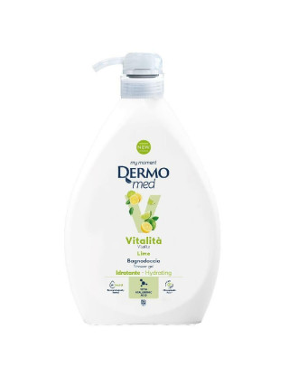 DermoMed Гель для душу з дозатором 1000 мл. Vitality Lime