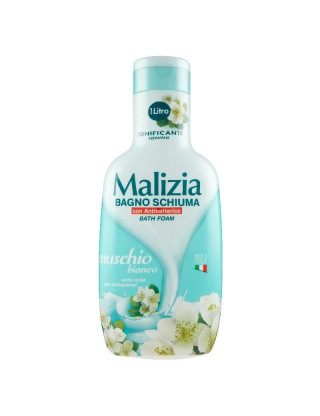 Malizia Гель-піна для душу та ванни 1000 мл Muschio Bianco Malizia Гель-піна для душу та ванни 1000 мл Muschio Bianco