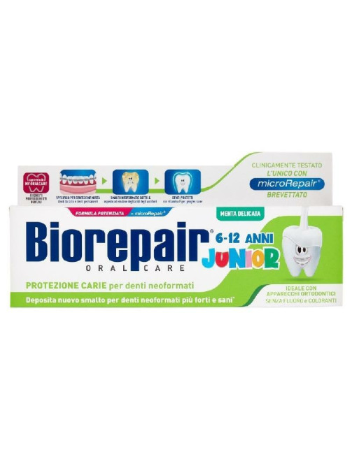 Biorepair Зубна паста 75 мл. Junior 6-12 років зі смаком м'яти