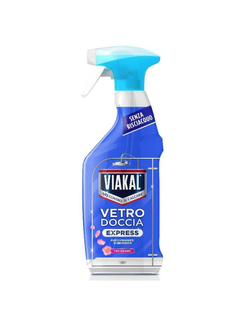 Viakal Спрей 470 мл Vetro Doccia Express Ароматизований Fiori Eleganti для чищення скла душових кабін, змішувачами та кахлем Viakal Спрей 470 мл Vetro Doccia Express Ароматизований Fiori Eleganti для чищення скла душових кабін, змішувачами та кахлем